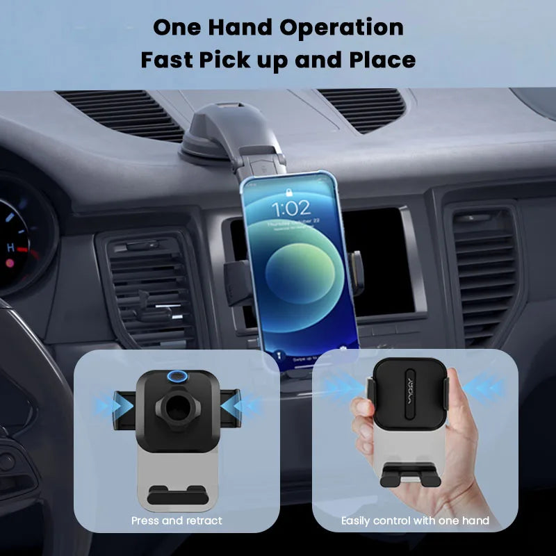 Vyvylabs Universal Car Phone Mount With Suction Cup Base