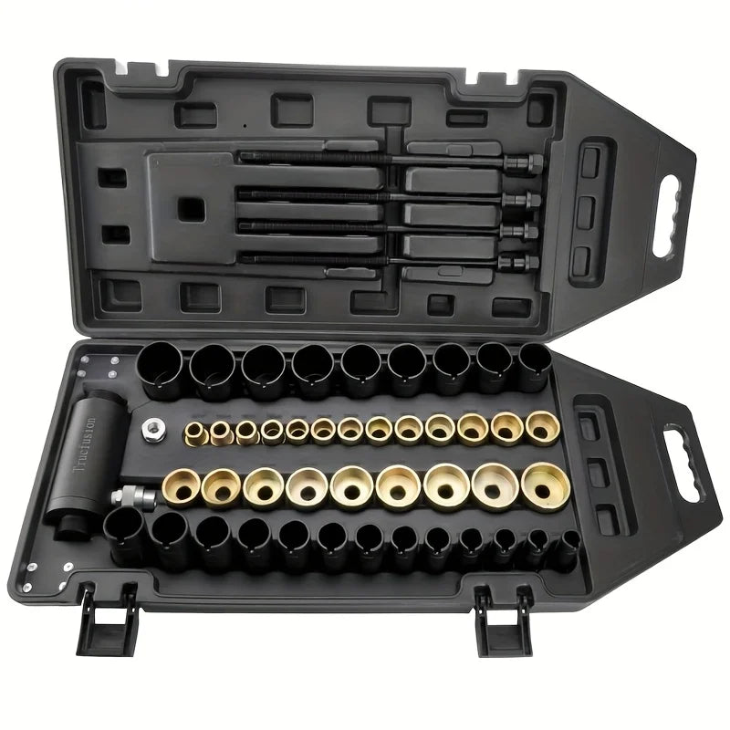 Hydraulic Bushing Puller And Installer Kit For Trucks And Vehicles