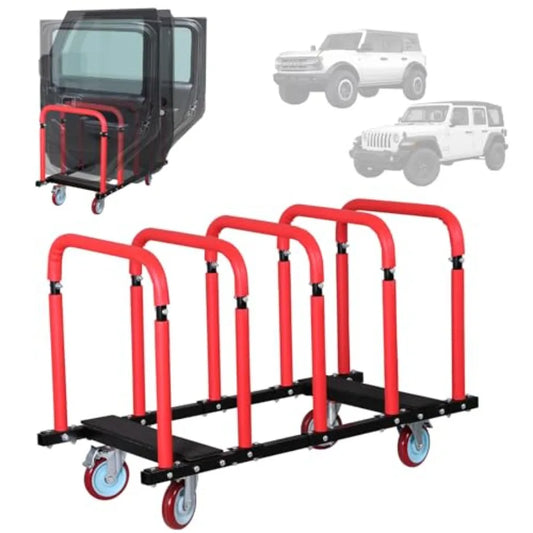 Heavy Duty Door Holder Cart Sliding Hanger And Five Wheels