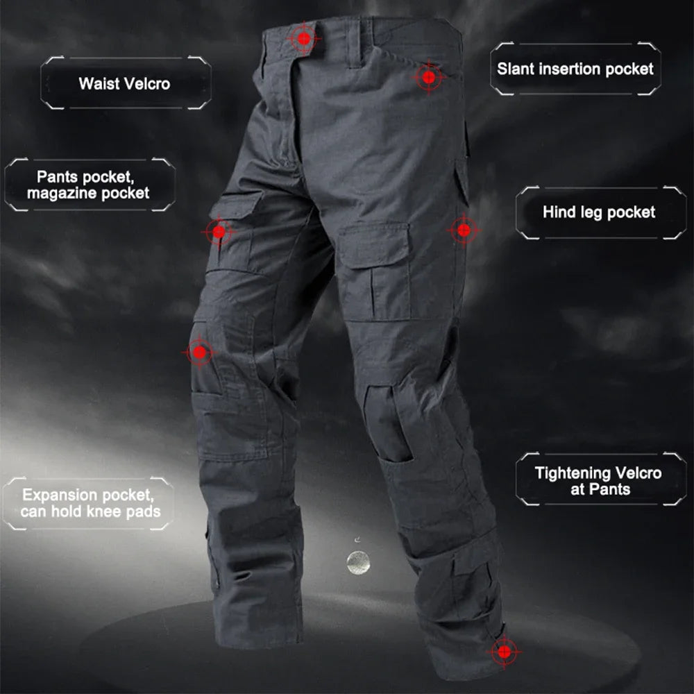 Multicam Tactical Combat Pants For Outdoor Hiking And Training