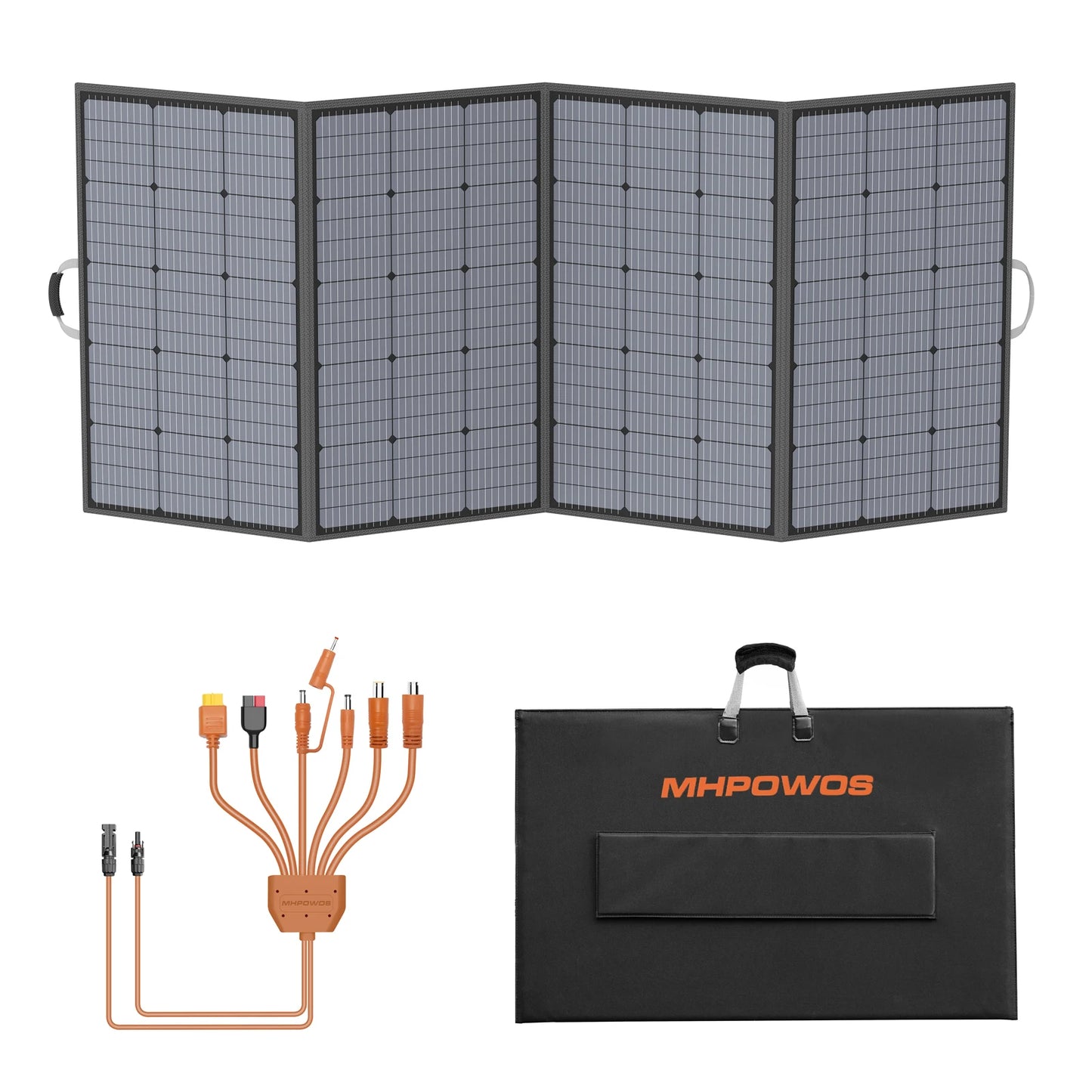 MHPOWOS 400W Portable Foldable Solar Panel Power Backup For Outdoor Activities