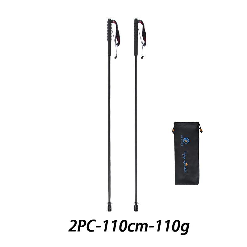 OKHEALING CN Carbon Fiber Foldable Trekking Poles 110g Ultra Light