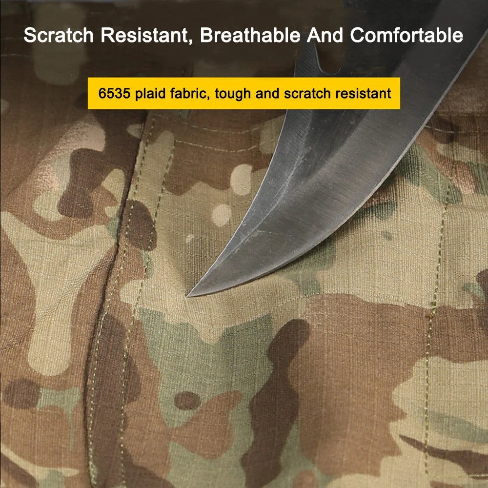 Multicam Tactical Combat Pants For Outdoor Hiking And Training