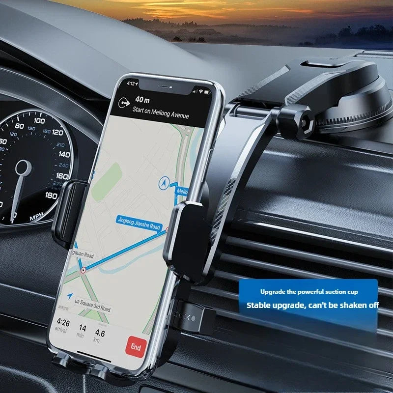 Universal Car Phone Holder With Suction Cup Navigation Mount