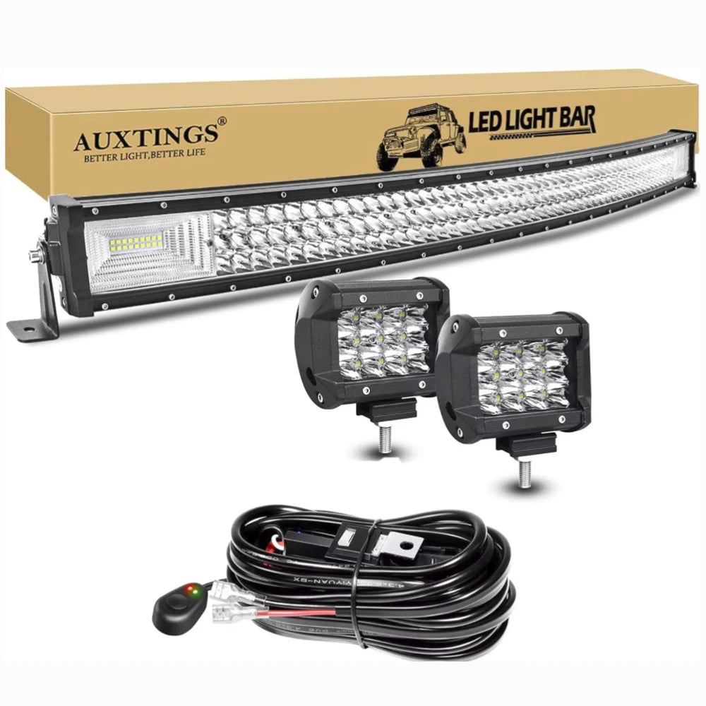Auxtings Off Road LED Light Bar With 2X36W Kit 12V