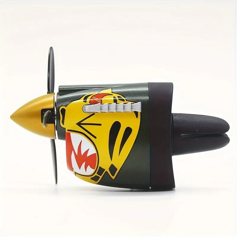 P 40 Fighter Car Air Freshener With Propeller Design Gift