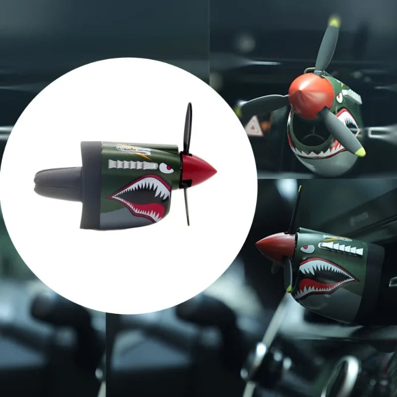 P 40 Fighter Car Air Freshener With Propeller Design Gift