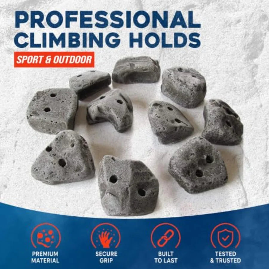 Large Screw On Rock Climbing Holds for Indoor Outdoor Walls
