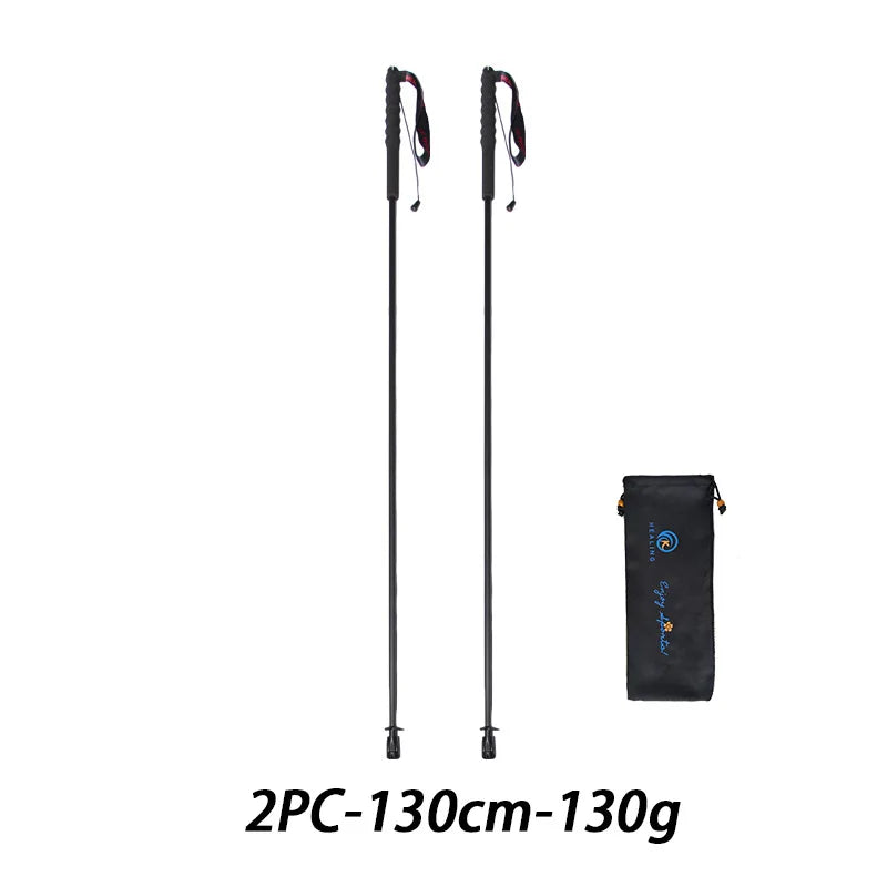 OKHEALING CN Carbon Fiber Foldable Trekking Poles 110g Ultra Light