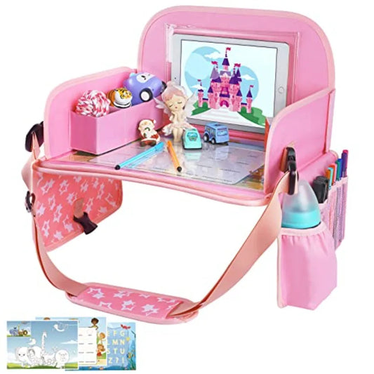 Travel Tray For Toddler Car Seat With iPad Holder Stand