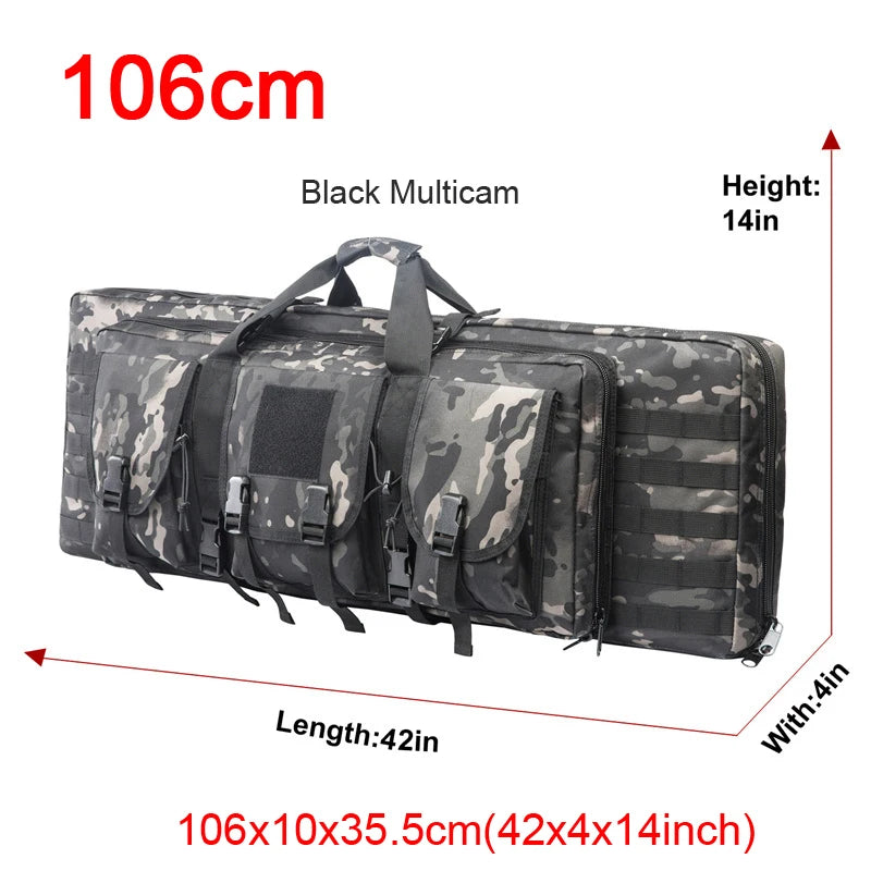 LQARMY Tactical Double Rifle Case Molle Bag for Airsoft