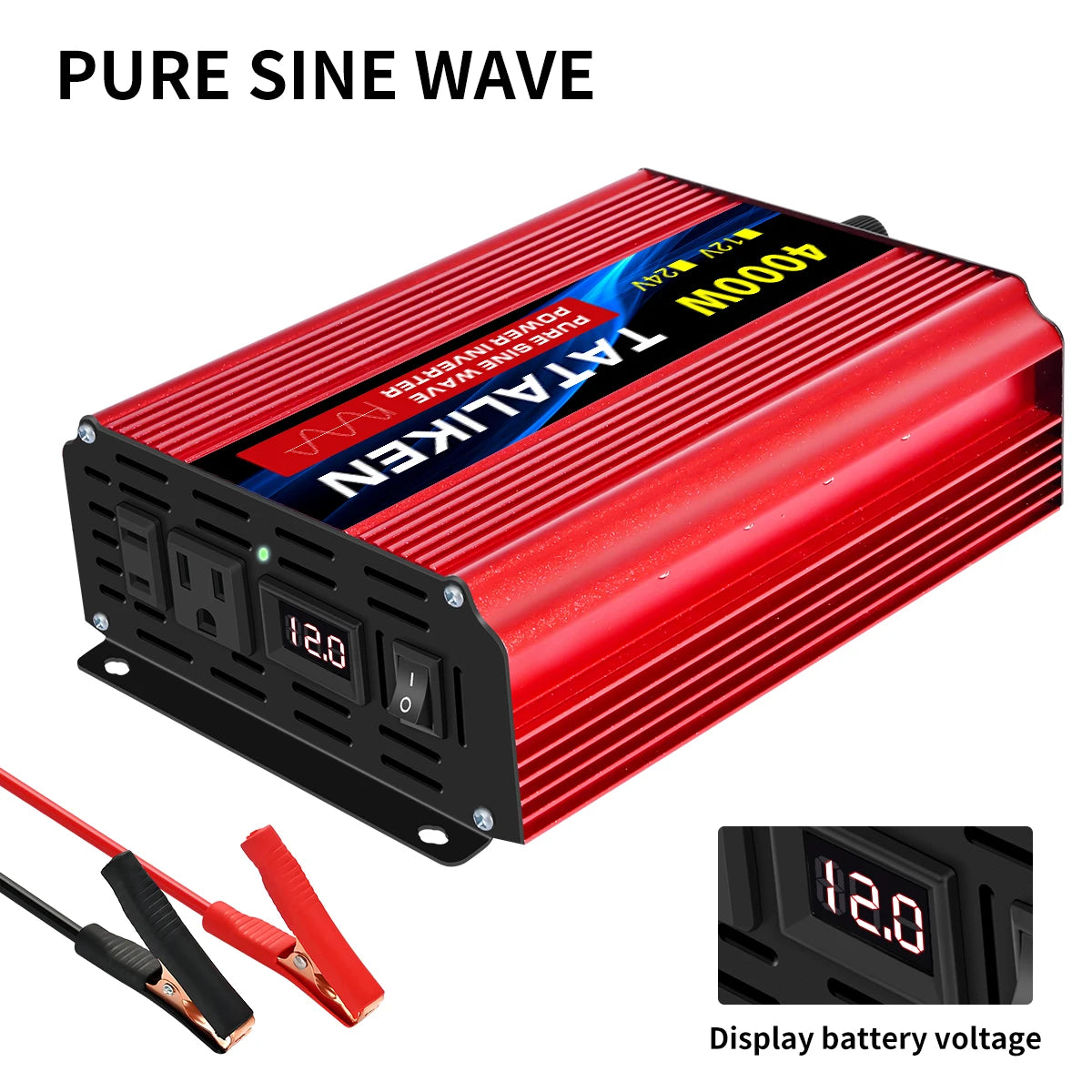 TATALIKEN Pure Sine Wave Inverter 12V-24V To 110V