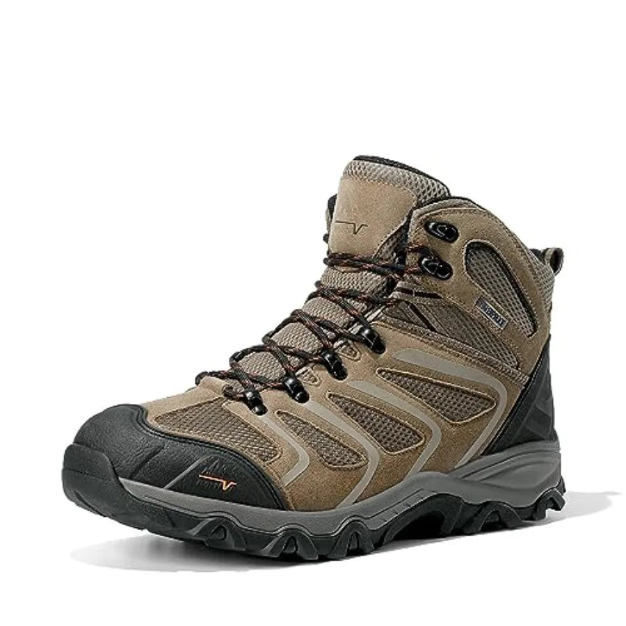 Men's Ankle High Waterproof Hiking Boots Outdoor Lightweight Trekking Shoes