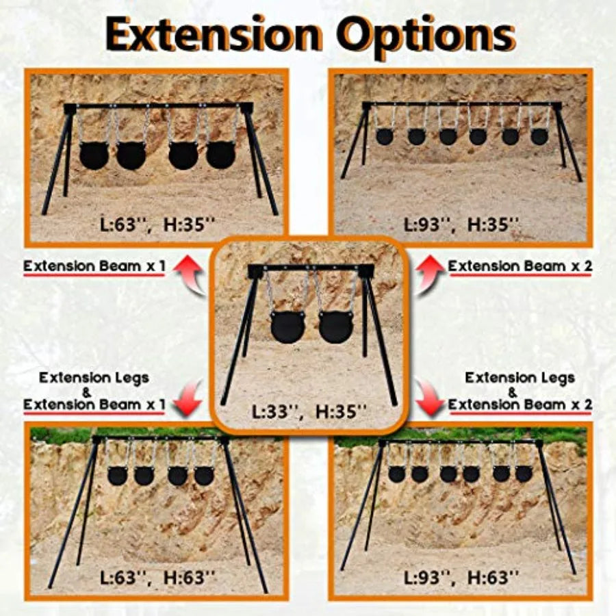 Durable Steel Target Stand For AR500 Shooting Targets