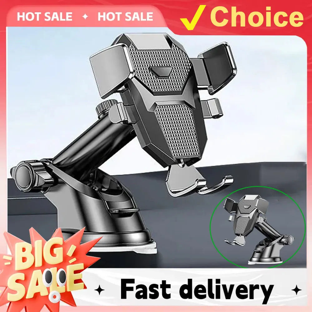 Car Phone Holder Mount Suction Cup Stand for Smartphones