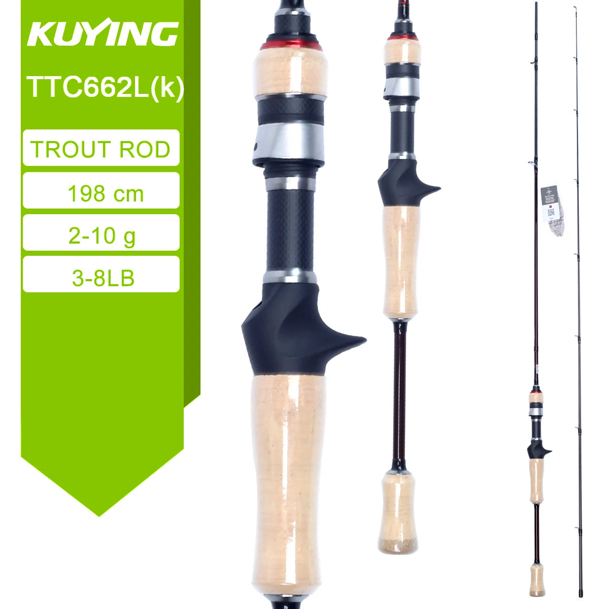 Kuying Lure Rod Teton TTC662L TTC632UL TTS662L TTC602LS