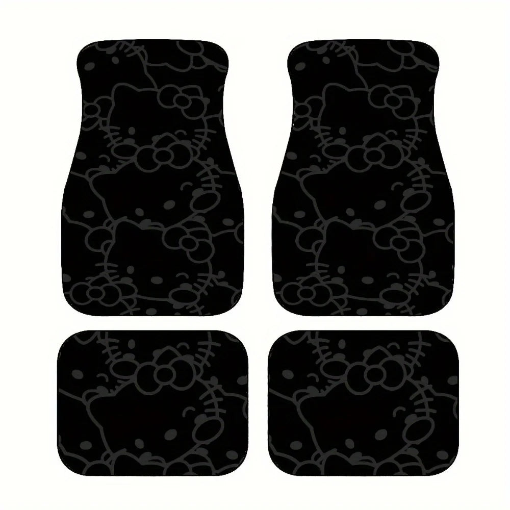 Hello Kitty Car Floor Mat Set Universal Fit Non Slip Polyester