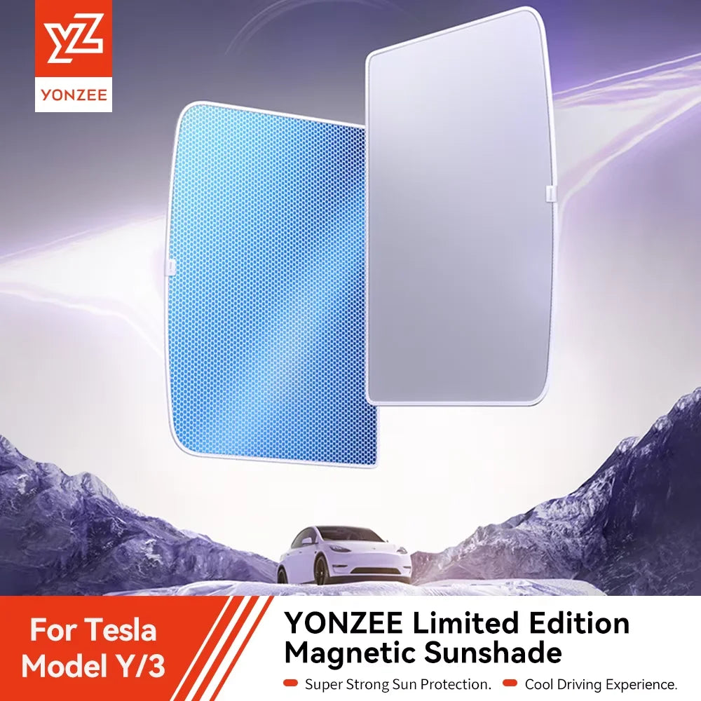 YZ Ice Frost Premium Sunshade for Tesla Model3 ModelY