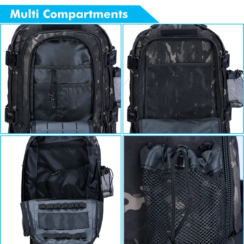 Tactical Backpack Molle Assault Pack For Hiking Camping Travel