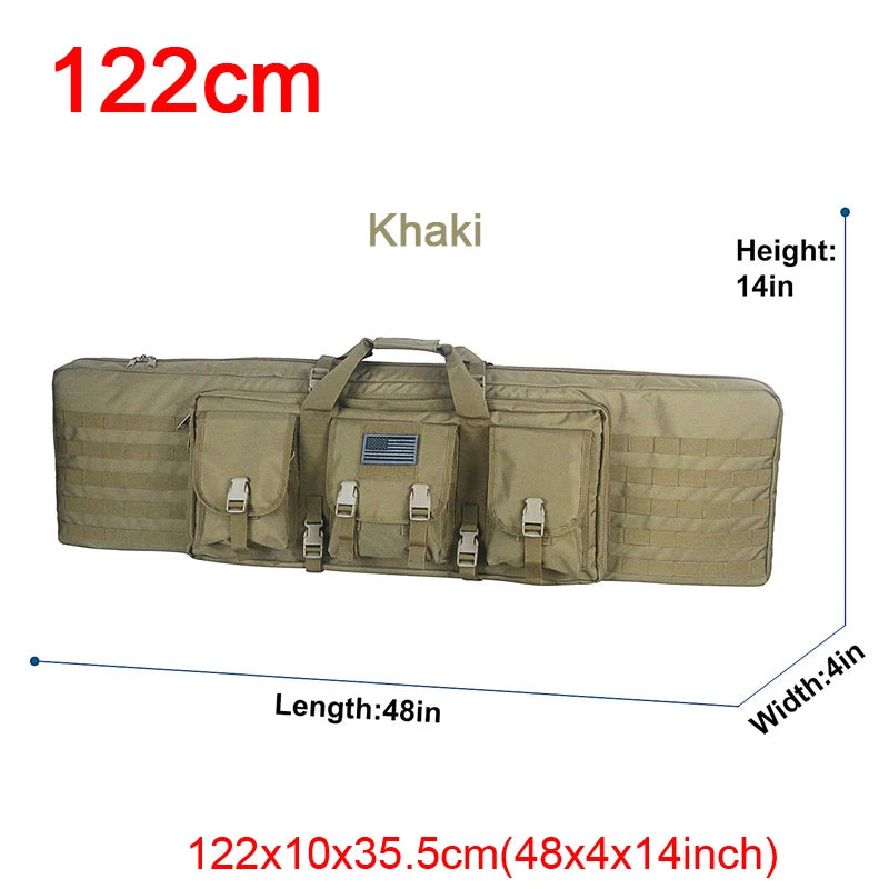 LQARMY Tactical Double Rifle Case Molle Bag for Airsoft