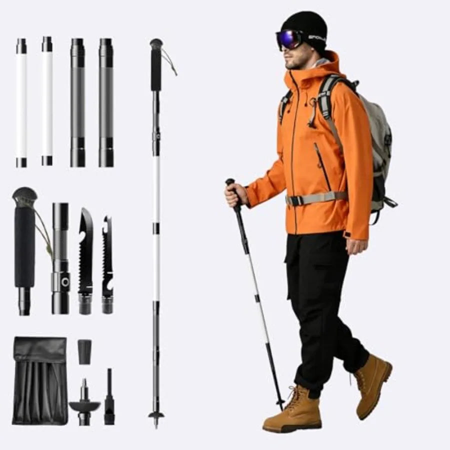 LED Walking Stick With Light 12 In 1 Trekking Pole
