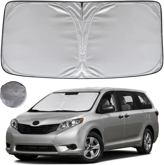 Toyota Sienna Foldable Front Window Sunshade Custom Fit