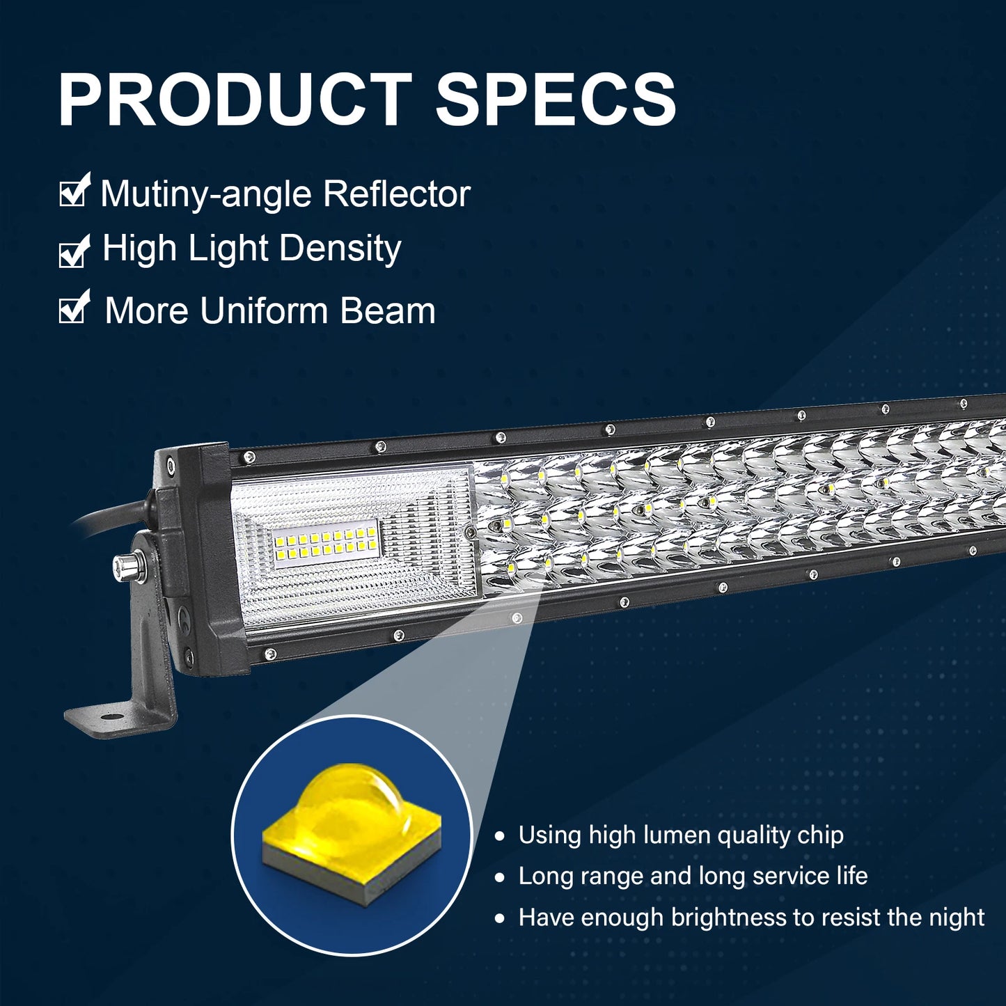 Auxtings Off Road LED Light Bar With 2X36W Kit 12V