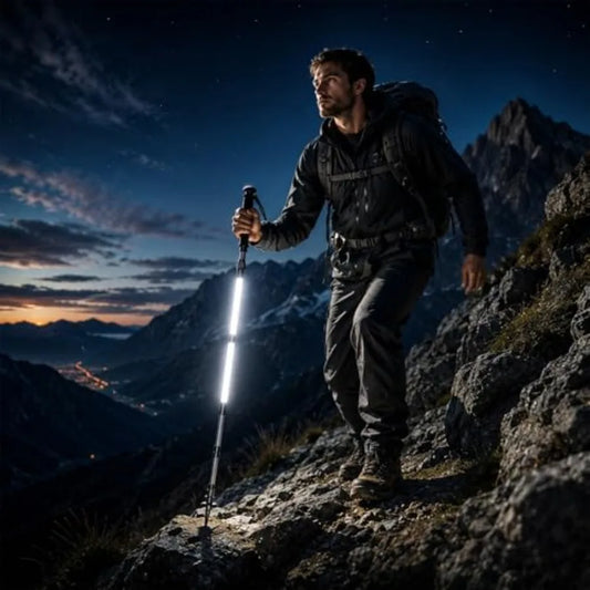 LED Walking Stick With Light 12 In 1 Trekking Pole
