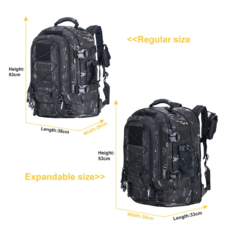 Tactical Backpack Molle Assault Pack For Hiking Camping Travel Unisex