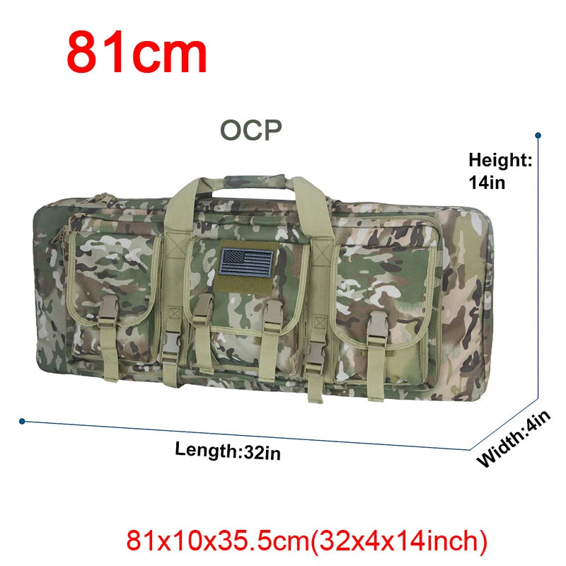 LQARMY Tactical Double Rifle Case Molle Bag for Airsoft