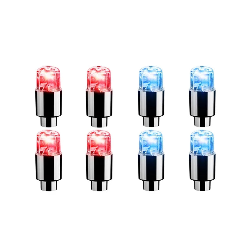 Durable Tire Valve Cap Lights For Cars Motorcycles Bicycles