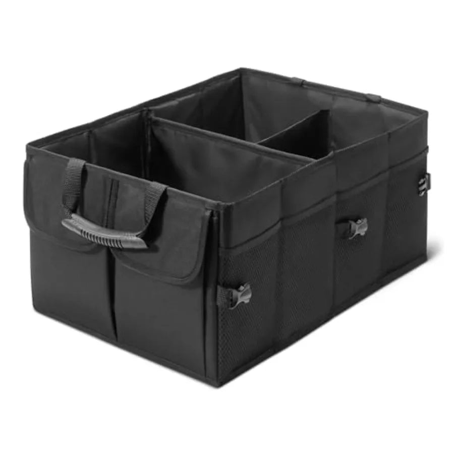 Trunk Organizer for Car With Multi-Compartment Storage and Foldable Design