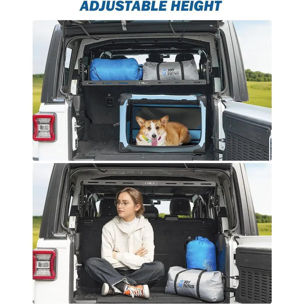Wrangler JL Cargo Rack Basket 350 Lbs Adjustable Height
