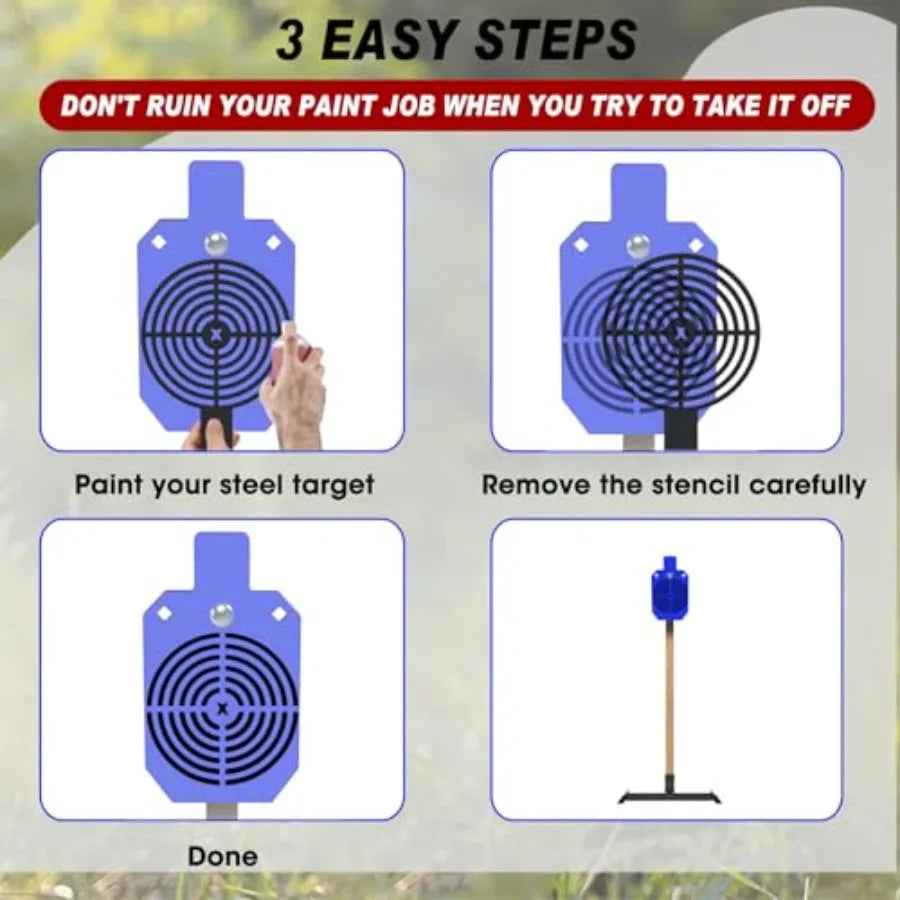 AR500 Steel Target Stand System for Precision Shooting Targets