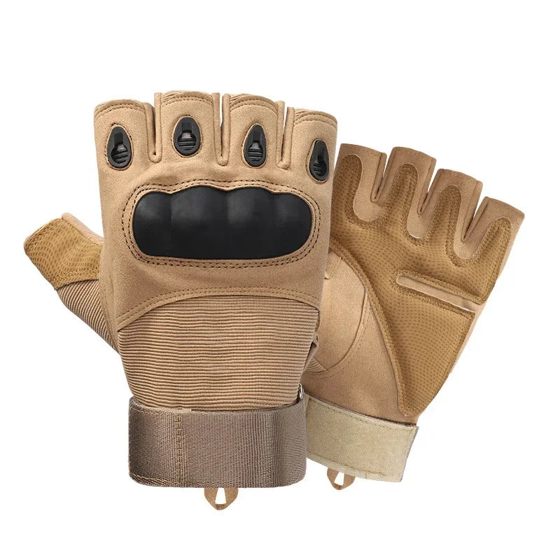 Unisex Tactical Motorcycle Gloves Knuckle Protection Full Finger Cycling
