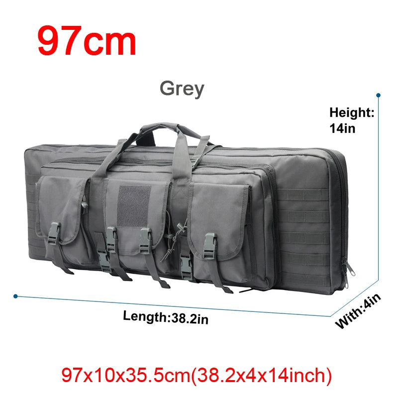 LQARMY Tactical Double Rifle Case Molle Bag for Airsoft