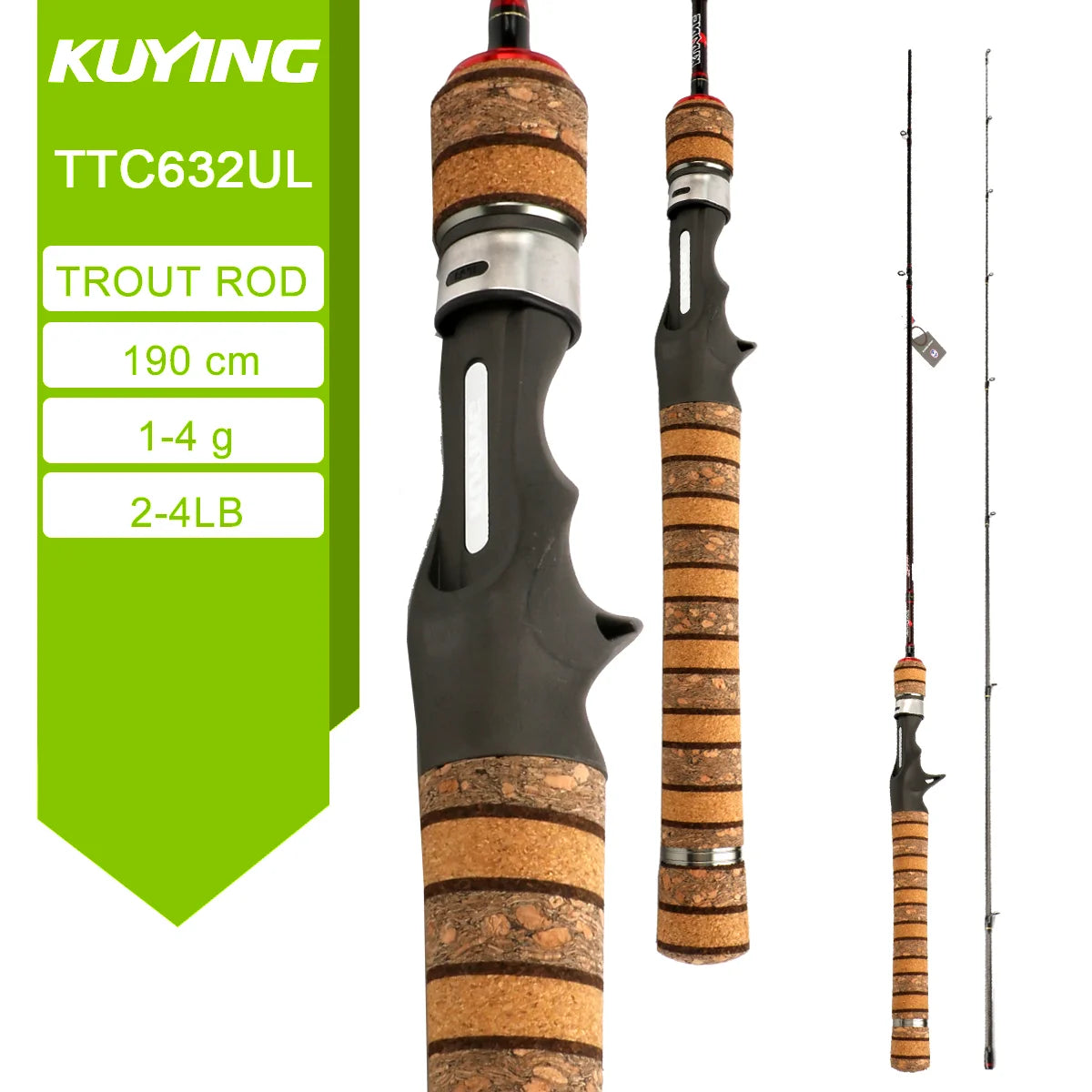 Kuying Lure Rod Teton TTC662L TTC632UL TTS662L TTC602LS