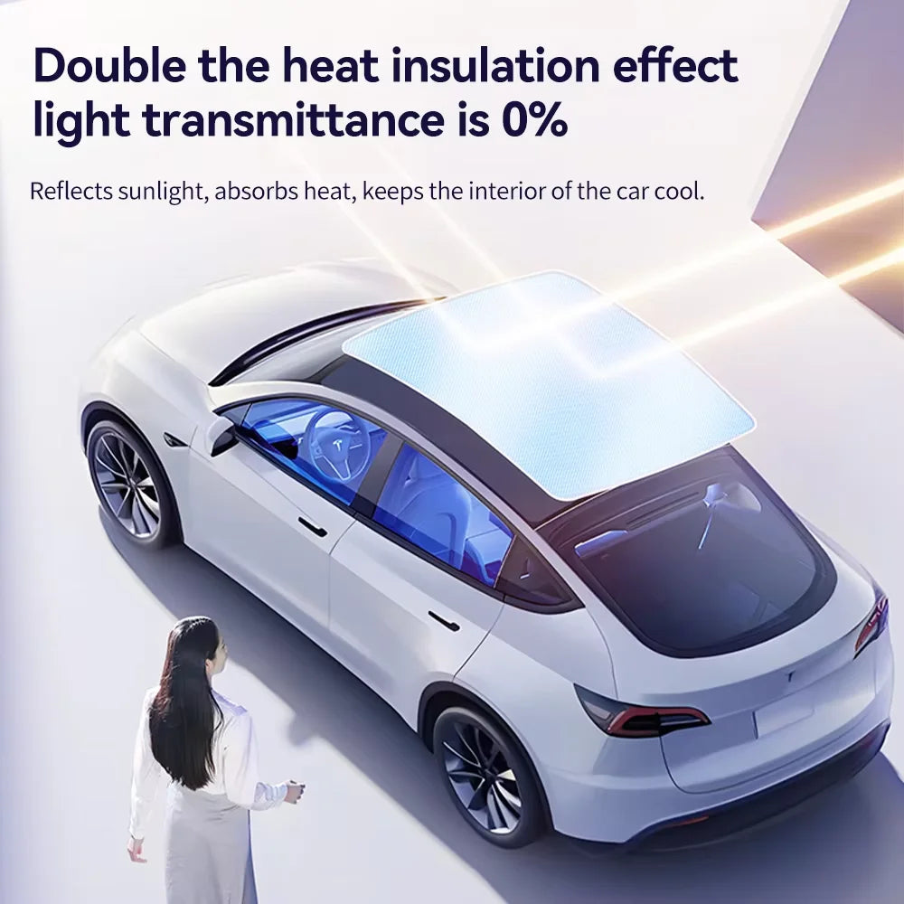 YZ Ice Frost Premium Sunshade for Tesla Model3 ModelY
