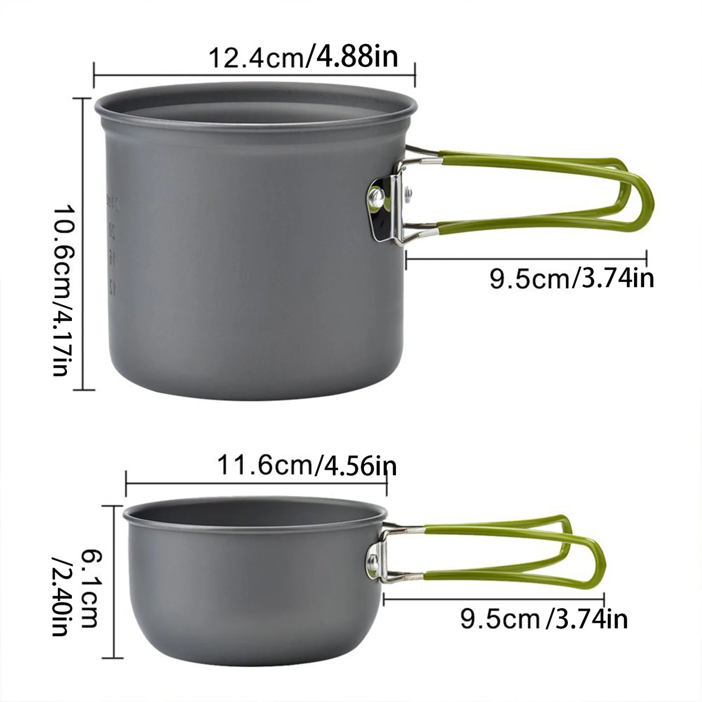 ACRDDKH Portable Camping Cookware Set With Utensils