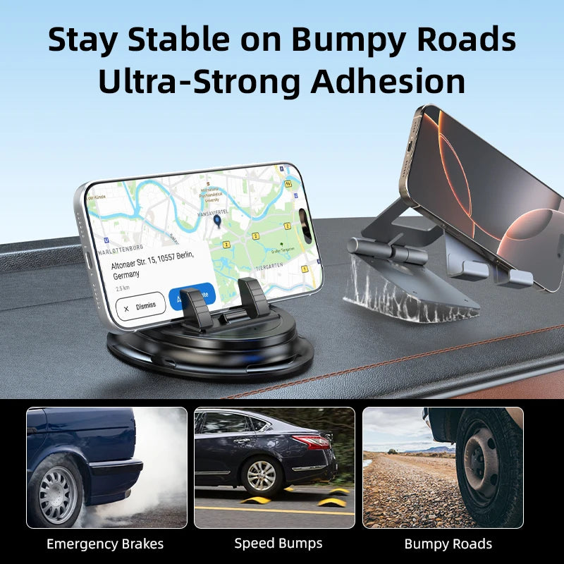 Vyvylabs 360 Degree Rotatable Gravity Auto Lock Car Phone Mount