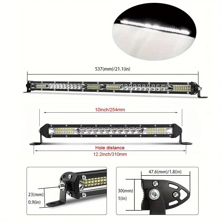 LED Off Road Light Bar Kit for Car Truck SUV UTV ATV Jeep