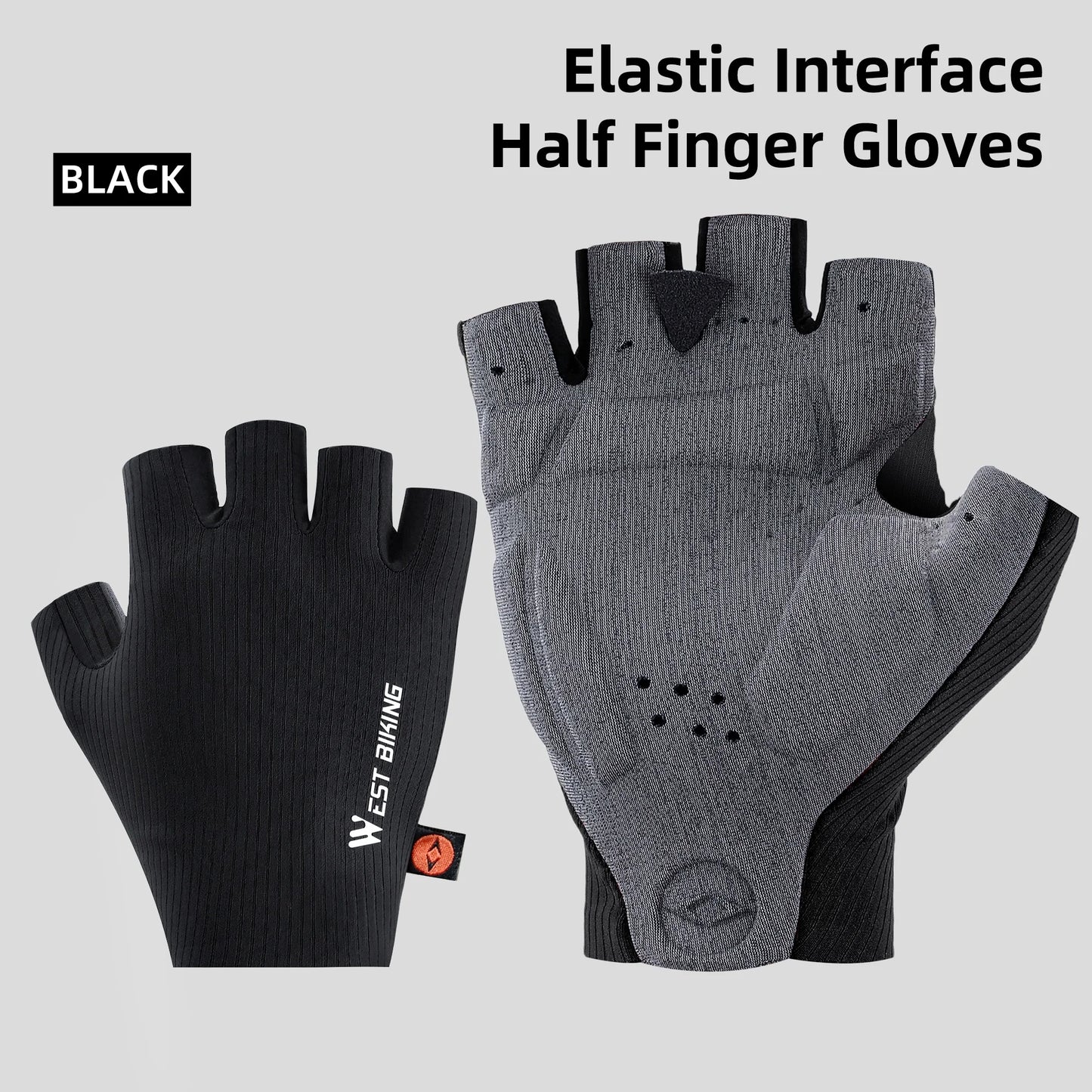 West Biking Aero Cycling Gloves Elastic Interface Ultra Palm Shock Absorbing