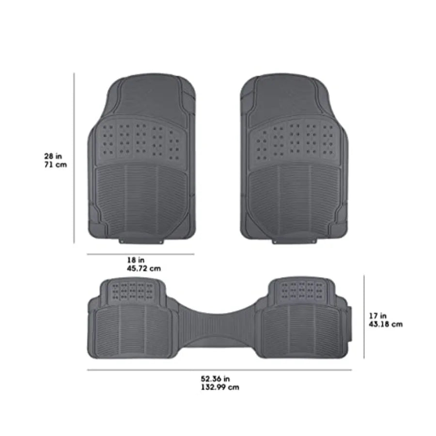 Universal PVC Car Floor Mats Anti Slip All Weather Waterproof