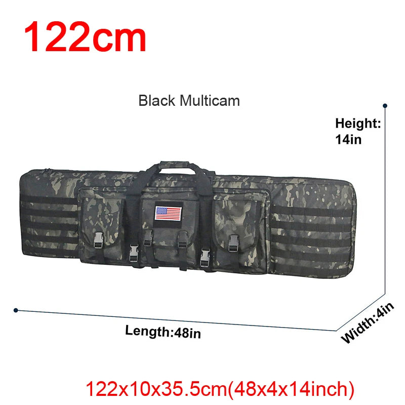 LQARMY Tactical Double Rifle Case Molle Bag for Airsoft