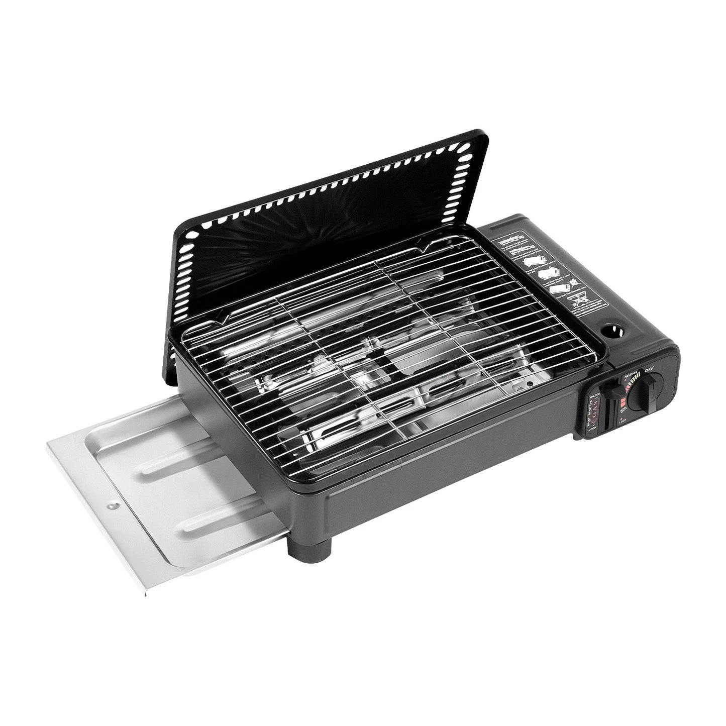 Portable Camping Butane Gas Stove With Ignition For Outdoor Cooking