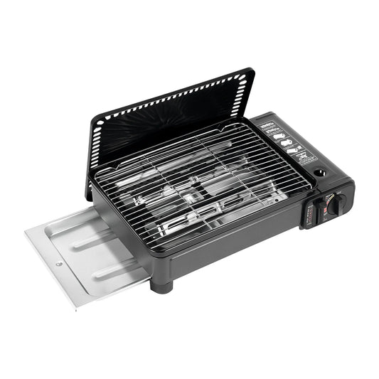 Portable Camping Butane Gas Stove With Ignition For Outdoor Cooking