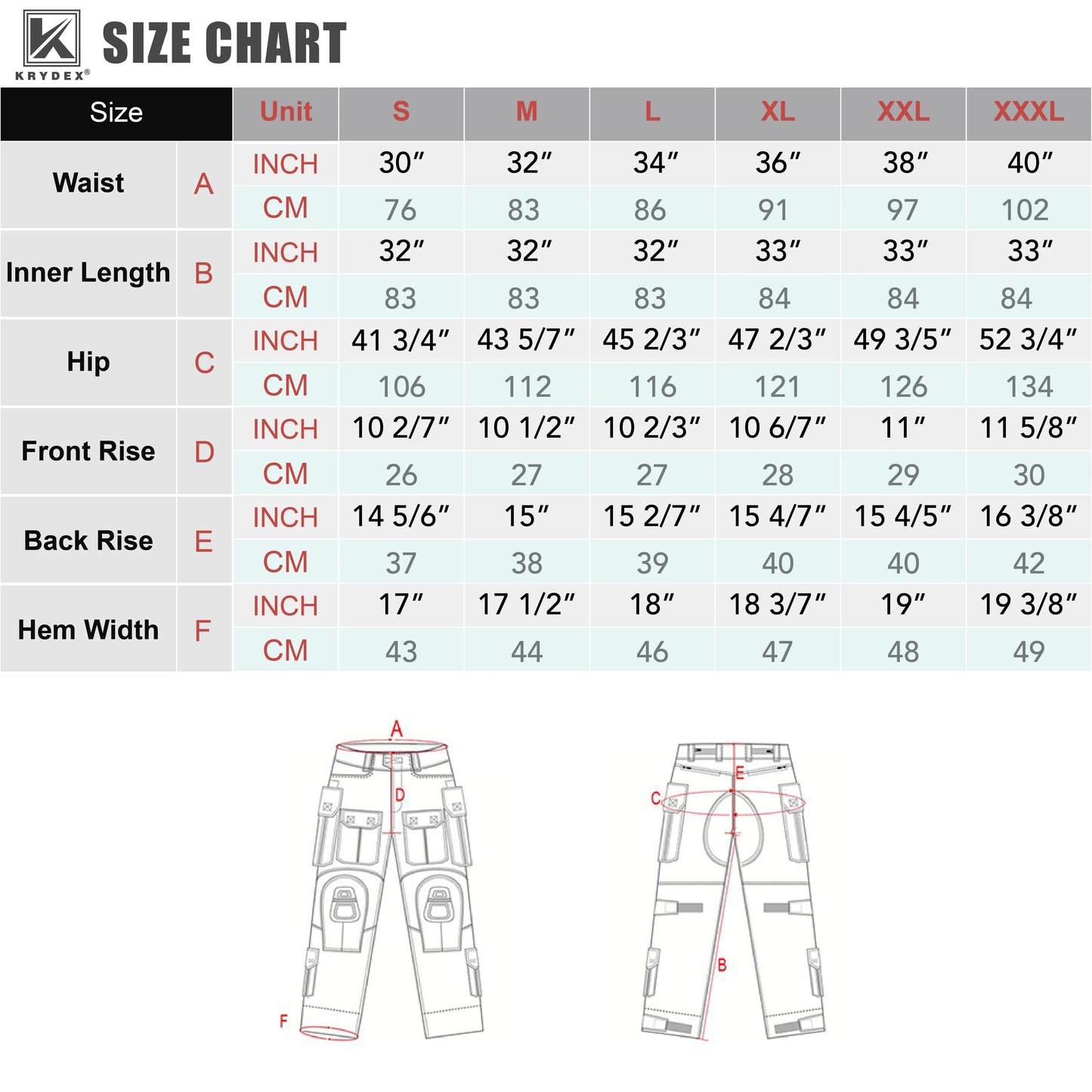 KRYDEX Camouflage Tactical Pants With Knee Pads For Outdoor Hunting