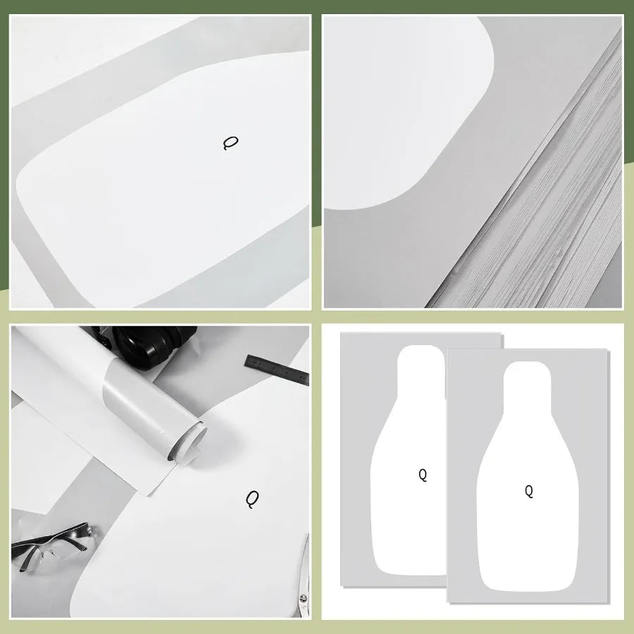 Large Paper Rifle Targets With Center Mass Silhouette For Training