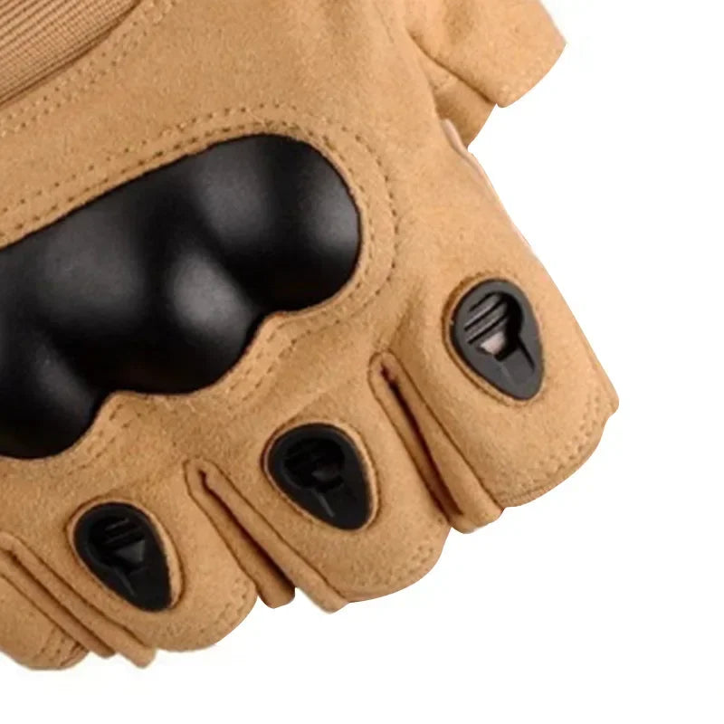Unisex Tactical Motorcycle Gloves Knuckle Protection Full Finger Cycling