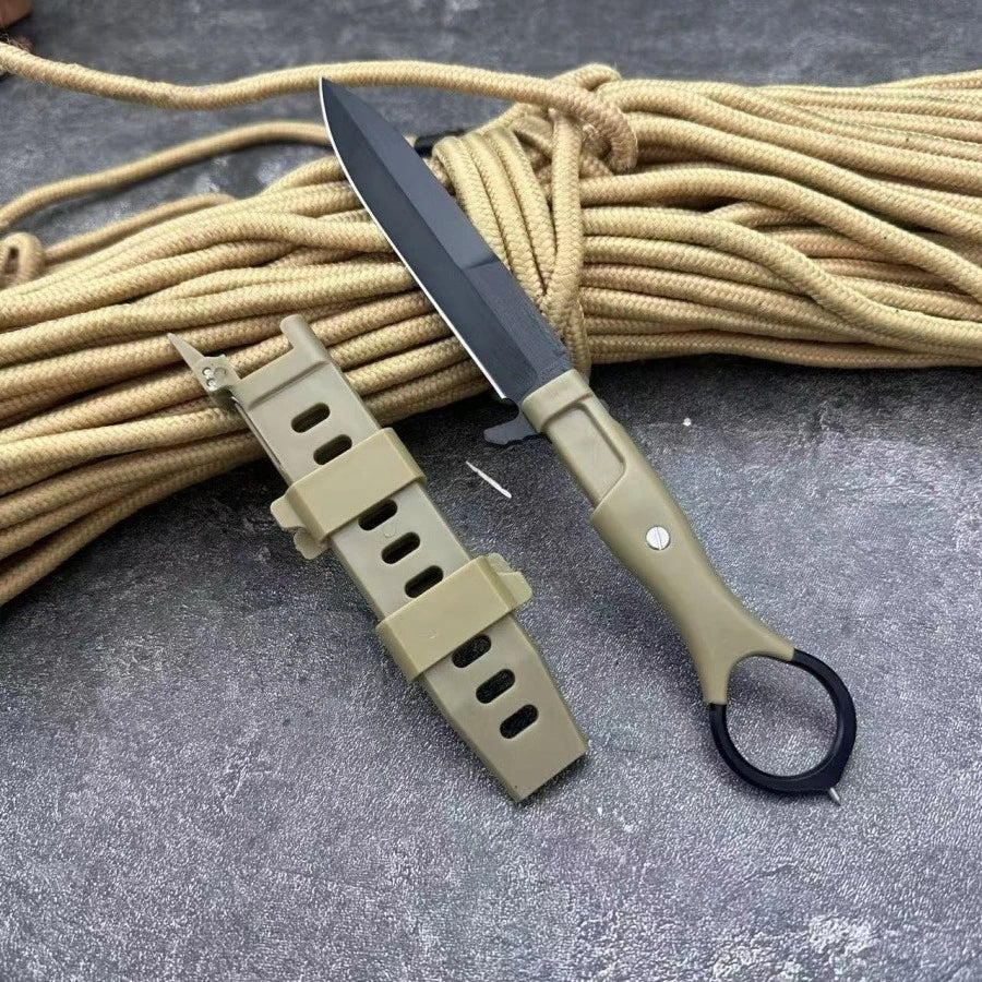 NONEDIY Fixed Blade Knife 8Cr13Mov High Hardness Outdoor Camping Fishing
